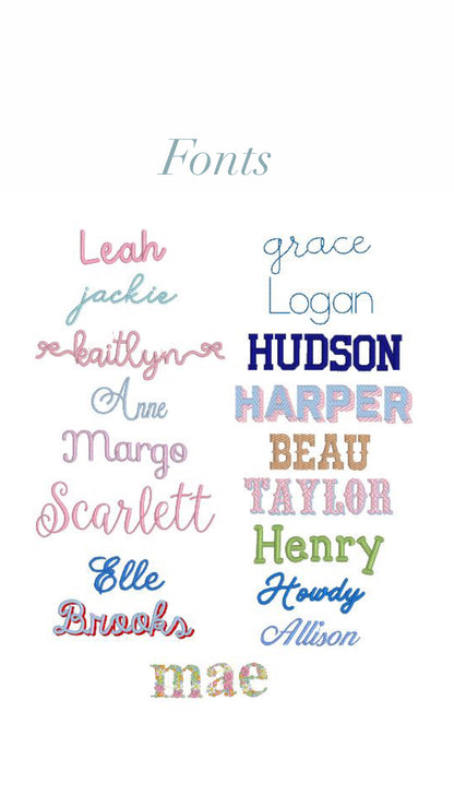 Set of 3 Scalloped Bibs Personalized Bibs