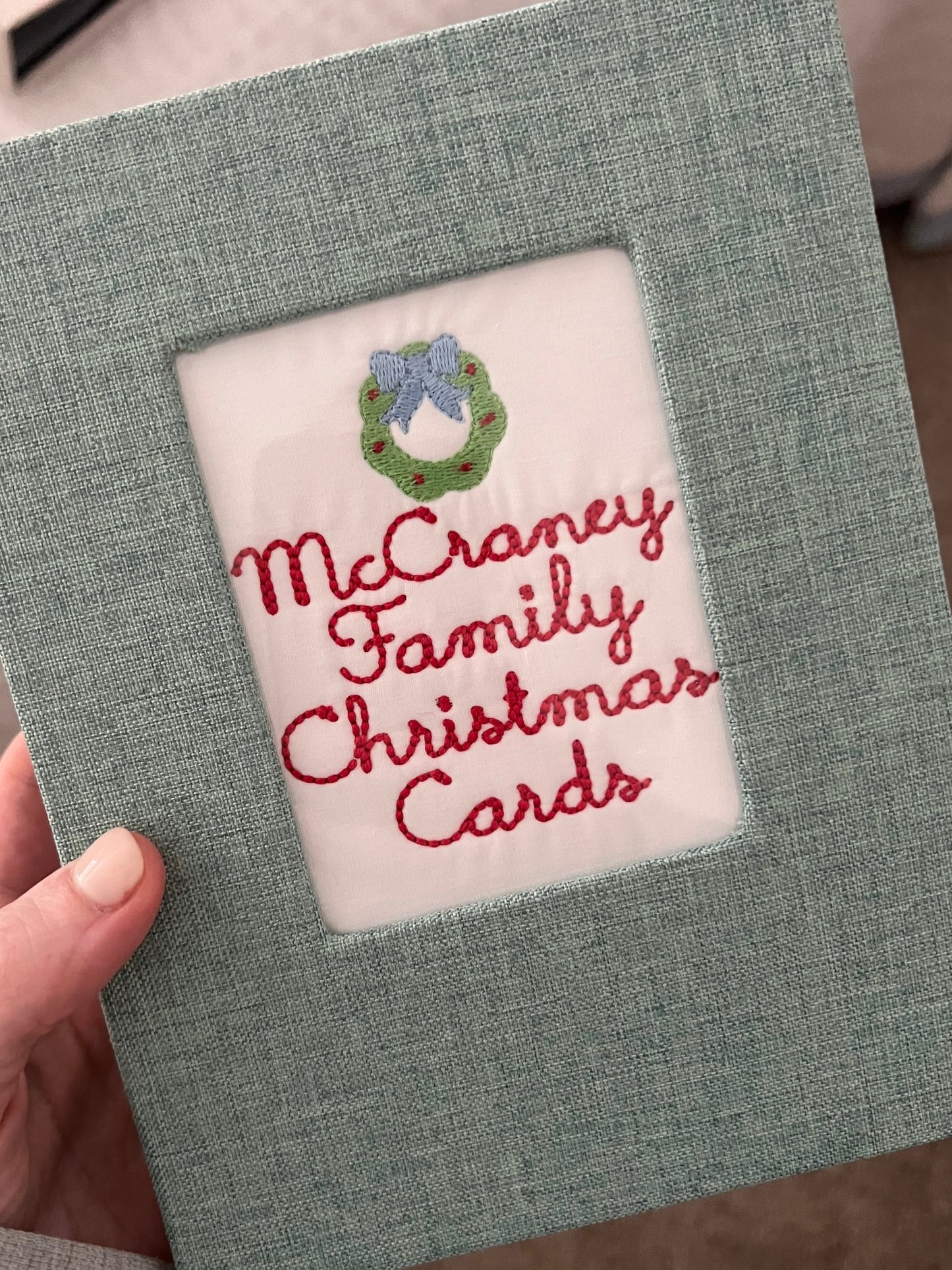 Christmas Card Keepsake Book