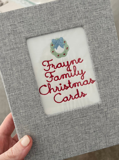 Christmas Card Keepsake Book