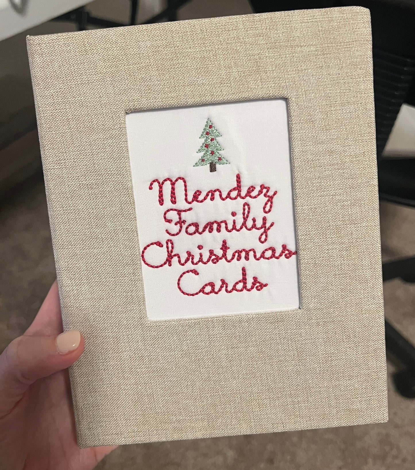 Christmas Card Keepsake Book