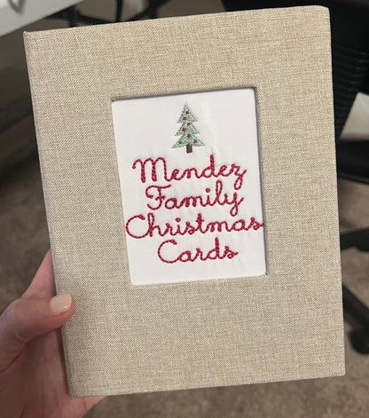 Christmas Card Keepsake Book